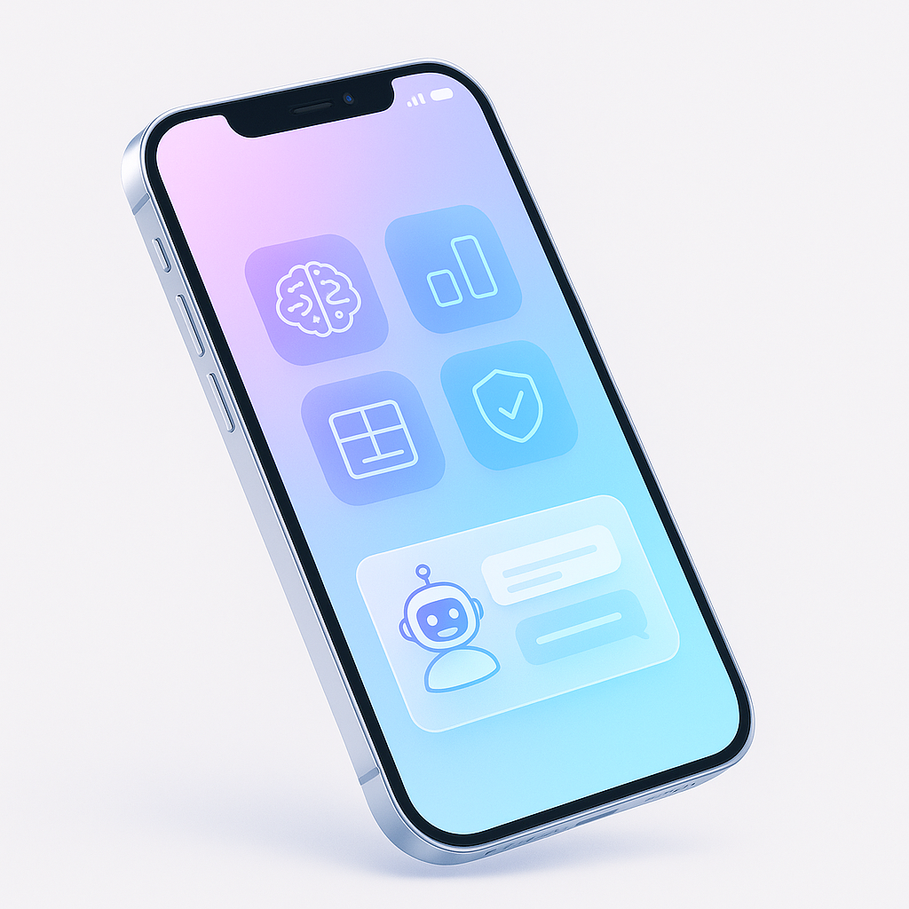 iPhone showcasing our work